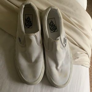 Women’s White Slip On Vans